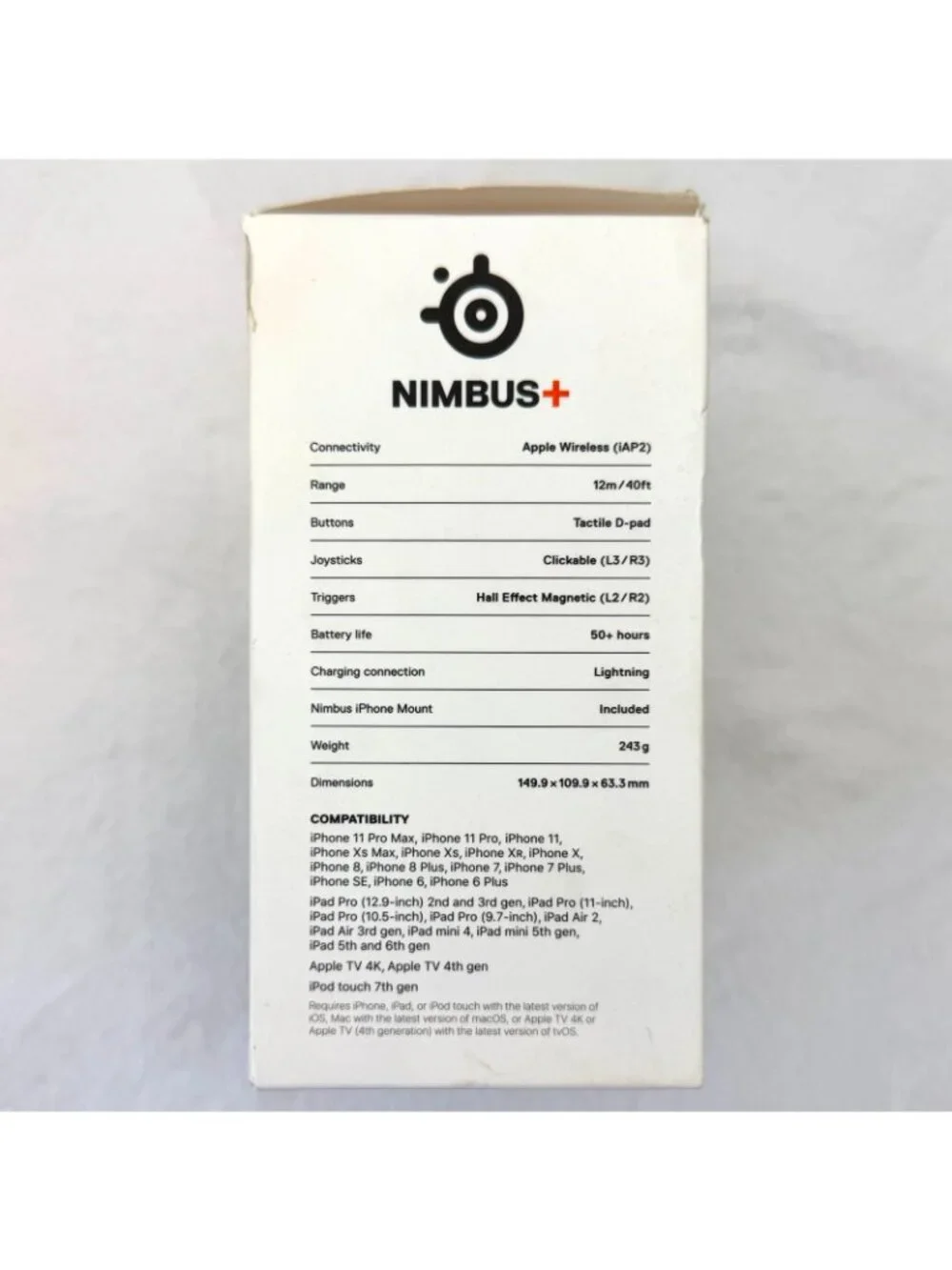Nimbus+ Wireless Gaming Controller for iPhone iPad iPod SteelSeries